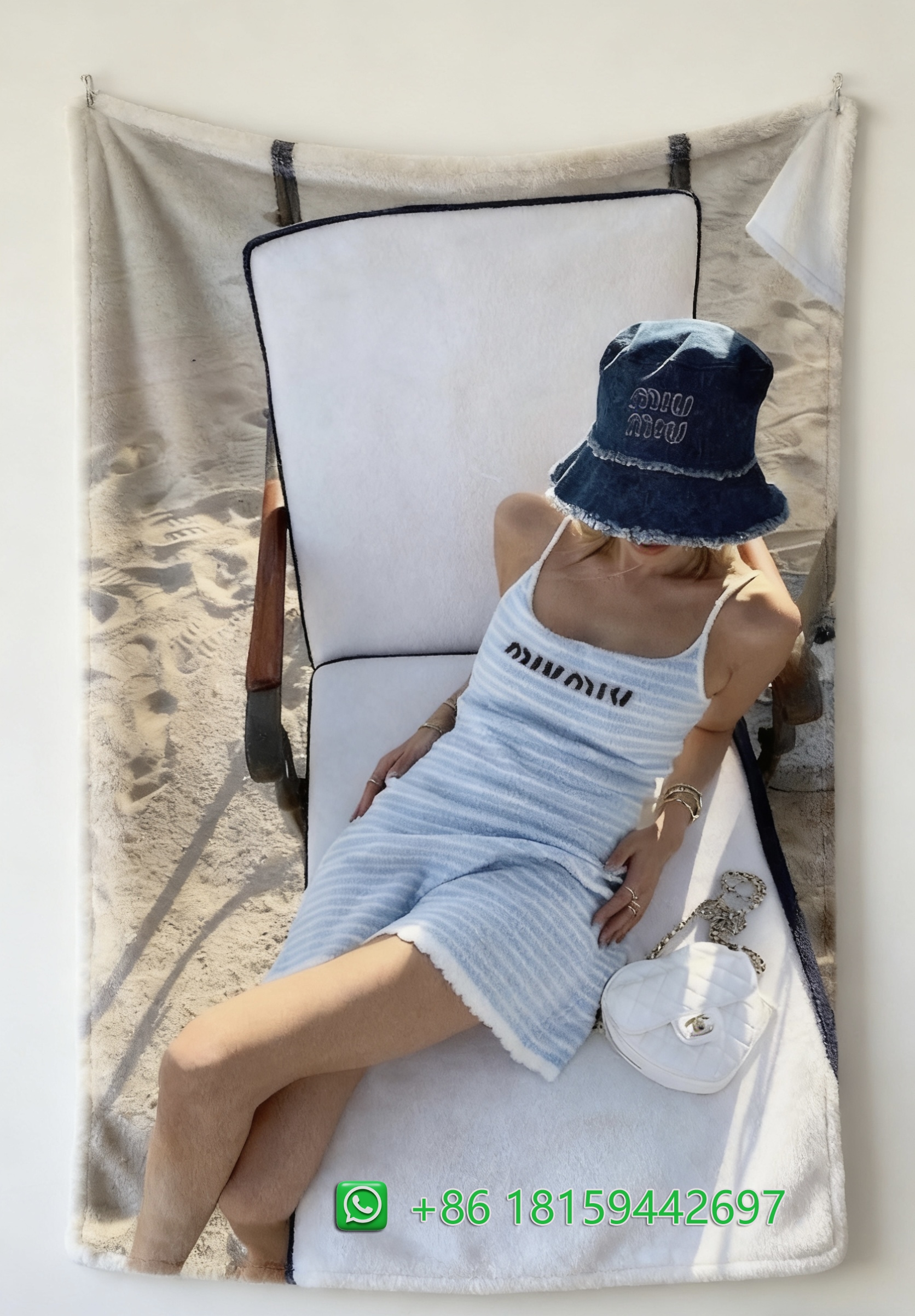Miumiu Throw Blankets